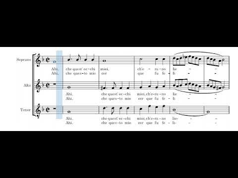 Ahi che quest'occhi - Palestrina - voix alto