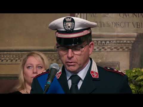 Un breve estratto della festa dedicata al Corpo dei Vigili Urbani di Siena