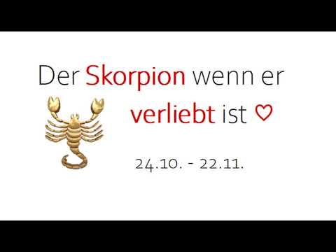 Sternzeichen SKORPION wenn sie verliebt sind! ❤️Partnerhoroskop!