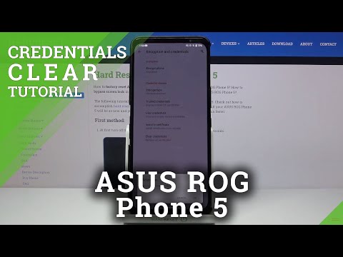 How to Clear Credentials on ASUS ROG Phone 5 – Delete Credentials