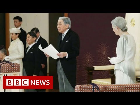 Japanese Emperor Akihito declares historic abdication - BBC News