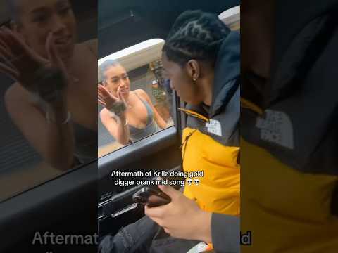 KRILLZ GETS PRESSED BY GOLD DIGGER 😂… #krillz #shorts #comedy #golddiggerprank