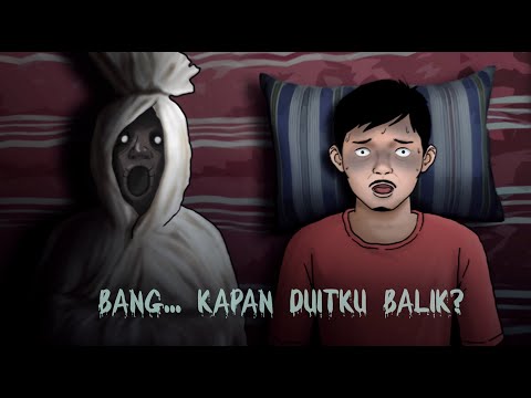 Pocong Renternir #HORORMISTERI | kartun hantu sedih, Cerita Misteri