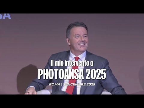 Matteo Renzi alla presentazione di PhotoAnsa 2025 | 9/12/2025
