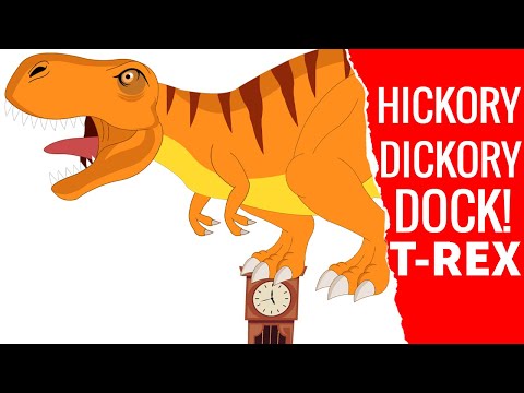 Hickory Dickory Dock T-Rex Dinosaur - Preschool Songs & Nursery Rhymes for Circle Time
