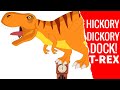 Hickory Dickory Dock T Rex Dinosaur Preschool Songs Nursery Rhymes For Circle Time