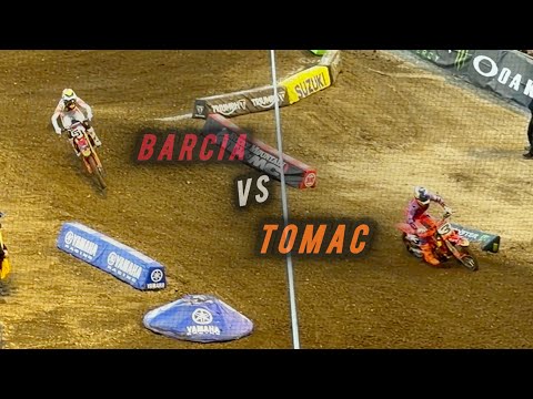 Justin Barcia vs Eli Tomac | Heat #1 Anaheim 1 2026 