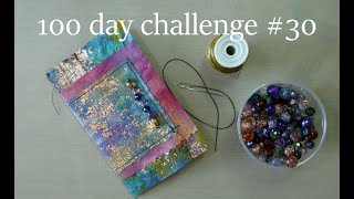 #30 simple beaded Boho notebook