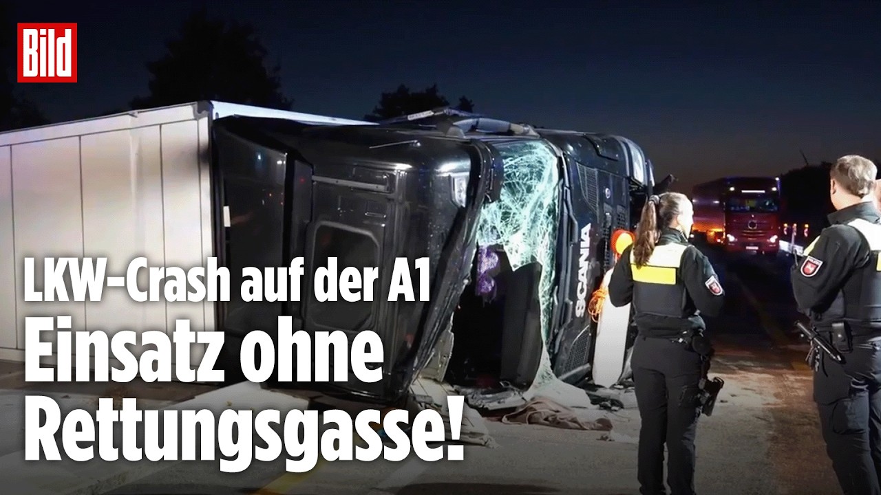 Fahrer eingeklemmt: Feuerwehr kämpft sich übers Feld zum Unfall