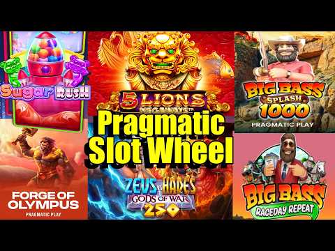 Thumbnail for video: Pragmatic Random Slot Wheel + More, 25 Games in Total, Big Bass Bass Splash 100 & Much More