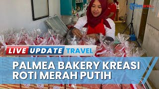 Meriahkan HUT ke-78 RI, Palmea Bakery Malang Kreasi Roti Merah Putih, Laris Manis Diminati Pembeli