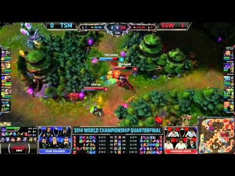 TSM Lustboy - Insane flash juke - Samsung White vs Team Solomid - Quarterfinals Game 2 - Worlds 2014