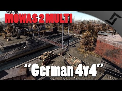 Men of War: Assault Squad 2 - German Blitzkrieg 4v4 - Multiplayer Gameplay