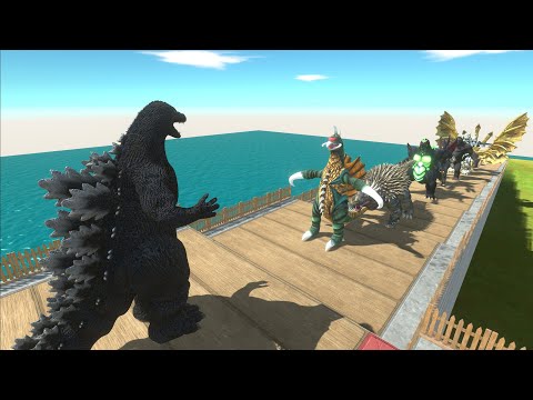 HEISEI GODZILLA DEATH FALL - Animal Revolt Battle Simulator