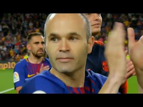 Andrés Iniesta Farewell at camp nou / Last play Barca vs Madrid in la liga 2018