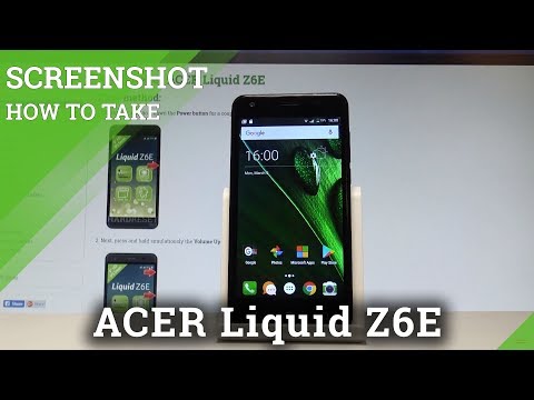 How to Capture Screen in ACER Liquid Z6E - Screenshot Method |HardReset.info