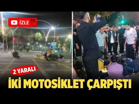 Batman’da kavşakta motosiklet kazası! 2 Yaralı