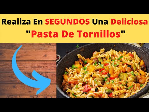 Como Preparar PASTA de TORNILLOS Con QUESO bien Ricos y Rápido, En Solo SEGUNDOS