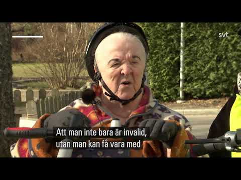 Lokala Nyheter Stockholm   Här inviger 90 åriga Kerstin äldreboendets elcykel