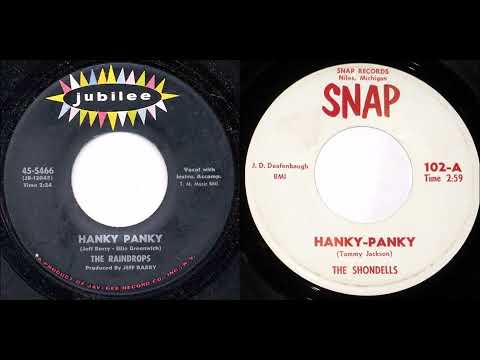 1st RECORDING OF- Hanky Panky - Raindrops Stereo 1963 & Tommy James & Shondells Full Version Stereo