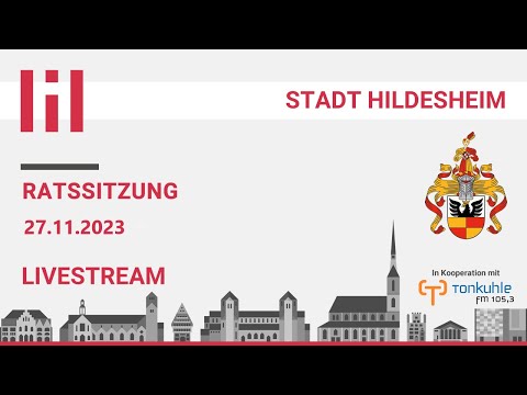 Liveübertragung der Ratssitzung der Stadt Hildesheim vom 27.11.2023