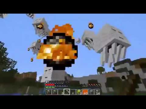 Pat And Jen PopularMMOs | Minecraft BLAZE TITAN CHALLENGE GAMES Lucky Block Mod Modded Min