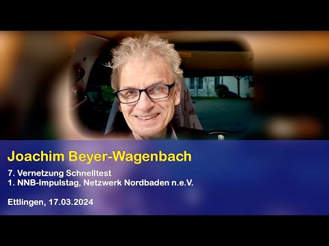 Joachim Beyer-Wagenbach - 7. Vernetzung Schnelltest (Kurzinterview)