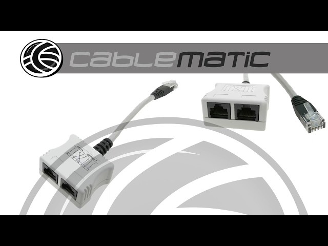 Vídeo relacionado con Azlanway - Distribuidor RJ45 (1 macho a 3 hembras, divisor RJ45, para cable Ethernet, adaptador LAN, puerto adaptador de red para Cat5, Cat5e, Cat6, Cat7, para router, módem