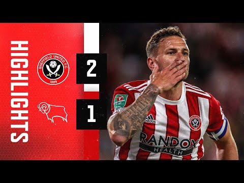 Sheffield United 2-1 Derby County | Carabao Cup highlights | Sharp Goal sends Blades through.