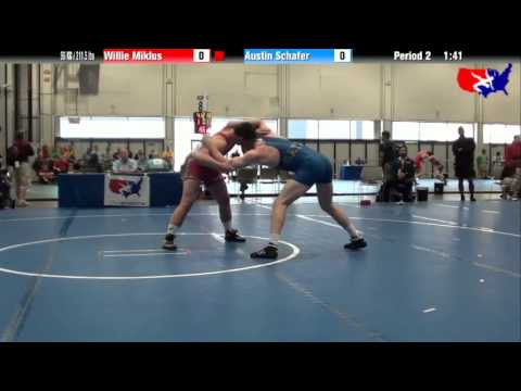 Willie Miklus vs. Austin Schafer at 2013 Junior Nationals - FILA - FS