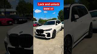 Lock and Unlock | BMW X7 M-package #shorts