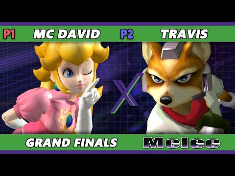 S@X 524 GRAND FINALS - MC David (Peach) Vs. Travis (Fox) Smash Melee - SSBM