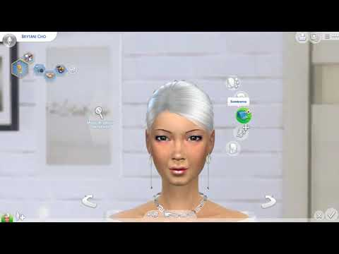 sims premium cc download gray-haired female Brytani Cho by Bonita100 Cas Video Preview