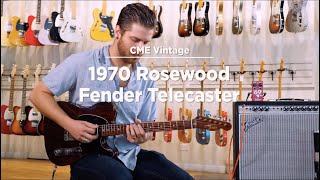 Video thumbnail for 1970 Fender Rosewood Telecaster | CME Vintage Demo | Shelby Pollard by Chicago Music Exchange