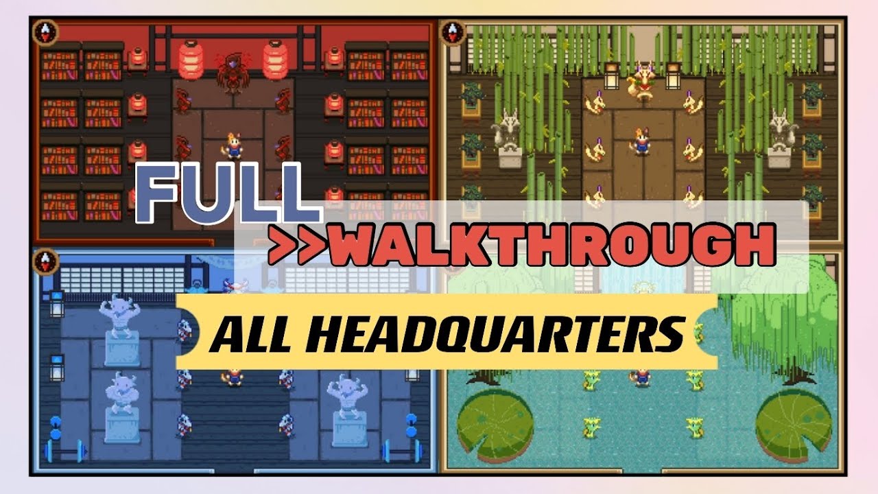 FULL Walkthrough to ALL HQ (Red, Yellow, Green, Blue)【Doodle Champion Island Games 2021】#13