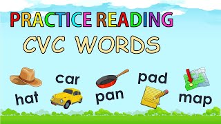 CVC WORDS || LETTER A Aa || READING CVC WORDS ENGLISH || BLENDING SOUNDS