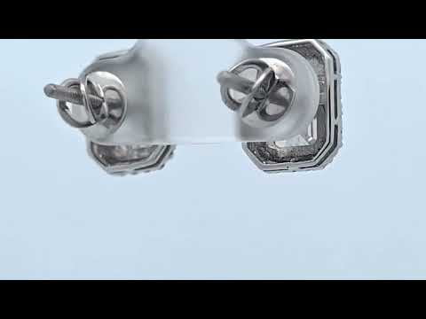 Earrings Platinum - 4.36ct. tw. Diamond (Lab-grown) - Diamond - Exact Matching Pair video