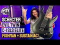 Schecter EVIL TWIN C-1 SLS Elite  - A Sleek Modern Metal Guitar With Crazy Specs!