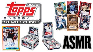 ASMR whisper and gum: 2025 Topps baseball cards are here!