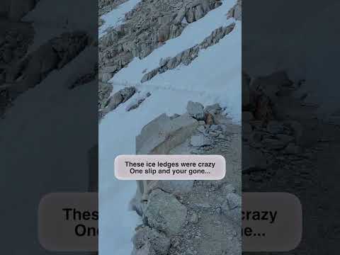 Insane Ice Ledges On Mount Whitney