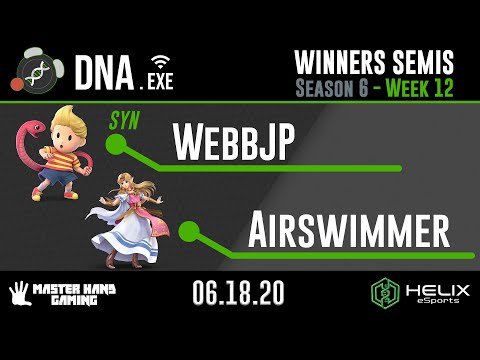 DNA.EXE S6:W12 - SYN | WebbJP (Lucas) Vs. Airswimmer (Zelda) - W Semifinals
