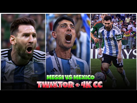 Messi Goal Vs Mexico WC - Best 4k Clips + Cold CC High Quality For Editing🤙💥 #part25