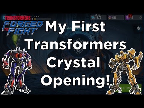 My First Crystal Opening + Transformer Rank Up + Raids Gameplay! - Transformers: Forged To Fight
