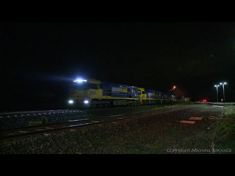 6MA5 Pacific National Freight Train With NR38 9323 9322 (26/6/2020) - PoathTV Australian Railways