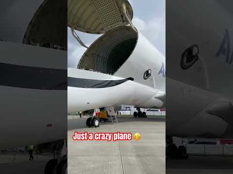The Airbus Beluga XL is just crazy with its big door 🤯🤩🥵 #aviation #avgeeks #airbus #viral #short