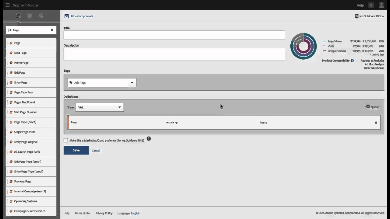Segment containers in Adobe Analytics