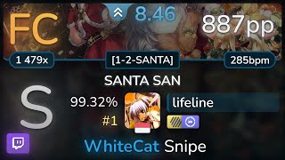 🔴 lifeline | MOMOIRO CLOVER Z - SANTA SAN [1-2-SANTA] +HDDT 99.32% (#1 887pp FC) - osu!