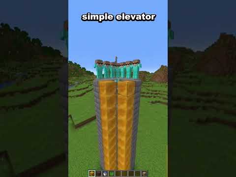 minecraft simple elevator