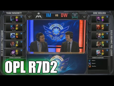Team Immunity vs Dire Wolves | Round 7 Day 2 Oceanic Pro League Spring 2015 | IM vs DW