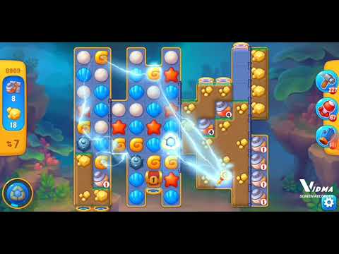 Fishdom. 8909 level no boosters and diamonds. 14 moves